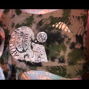 Camo bling affliction shirt